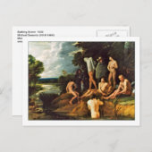 Badelandschaft von Michael Sweerts Postkarte (Vorne/Hinten)