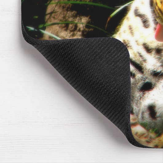 Badeleopard Mousepad (Ecke)