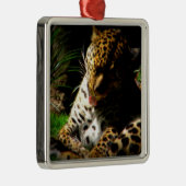 Badeleopard Ornament Aus Metall (Rechts)