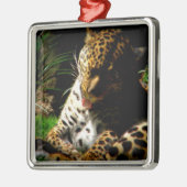 Badeleopard Ornament Aus Metall (Links)