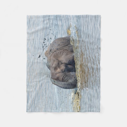 Badelephant Fleecedecke (Vorderseite)