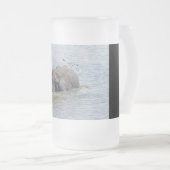Badelephant Mattglas Bierglas (VorderseiteRechts)