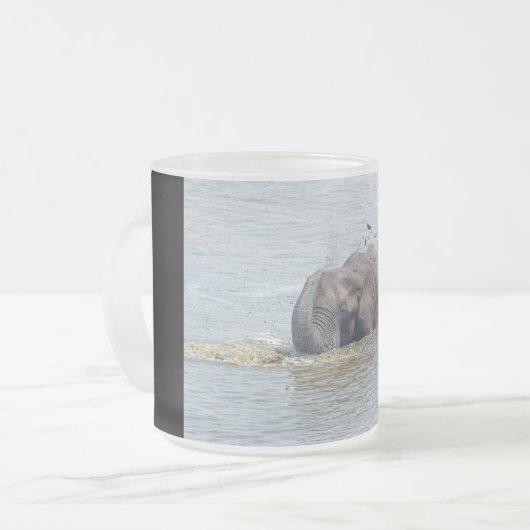 Badelephant Mattglastasse (Vorderseite Links)