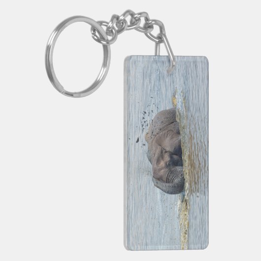 Badelephant Schlüsselanhänger (Vorderseite links)