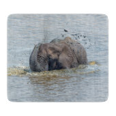 Badelephant Schneidebrett (Vorderseite)