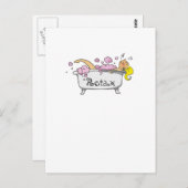 Bademädchen Postkarte (Vorne/Hinten)