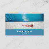 Bademäntel, Schwimmbad sauber Visitenkarte (Vorderseite)