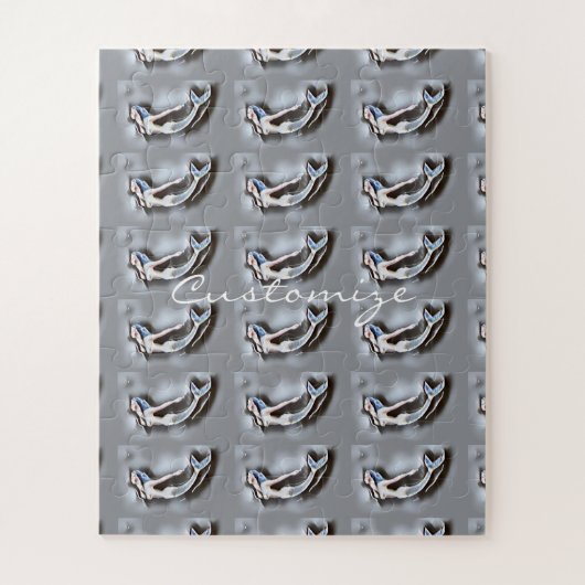 Bademantel Thunder_Cove Grau Puzzle (Vertikal)