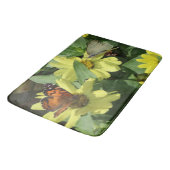 Badematte/Blume und Schmetterling Badematte (Schrägansicht)
