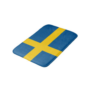 Badematte der schwedischen Flagge   Schweden Badew
