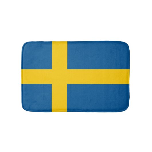 Badematte der schwedischen Flagge | Schweden Badew (Vorderseite)