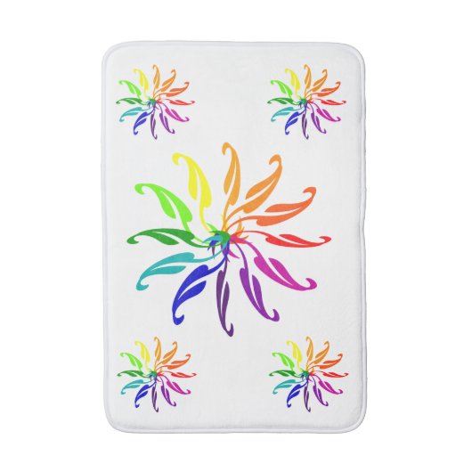 Badematte - Farbräder (Vorderseite Vertikal)