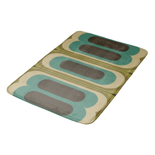 Badematte ganz im Retro-Look - Teppich (Schrägansicht)