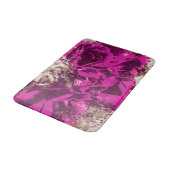 Badematte Lila Rose Wasserfarbe (Schrägansicht)