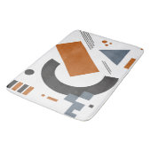 Badematte mit geometrischer Kunst (Schrägansicht)