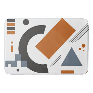 Badematte mit geometrischer Kunst
