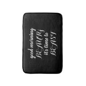 Badematte - Schönheits-Tier-Schwarzes (Vorderseite Vertikal)