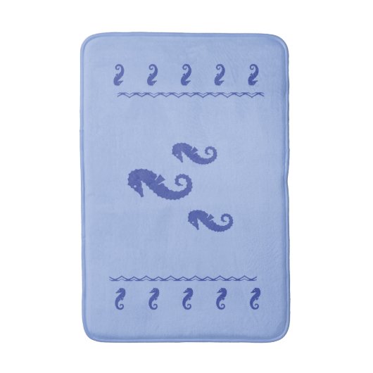 Badematte - Seepferde (Vorderseite Vertikal)