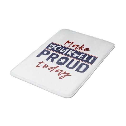 Badematten "Make Yourself Proud" (Schrägansicht)