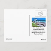 Bademeister Stand Vero Beach Florida Postkarte (Rückseite)