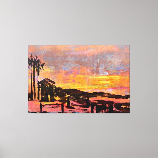 Bademeisterturm dana leinwanddruck (Vorderseite)