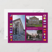 Baden-Baden Ansichtskarte Postkarte (Vorne/Hinten)