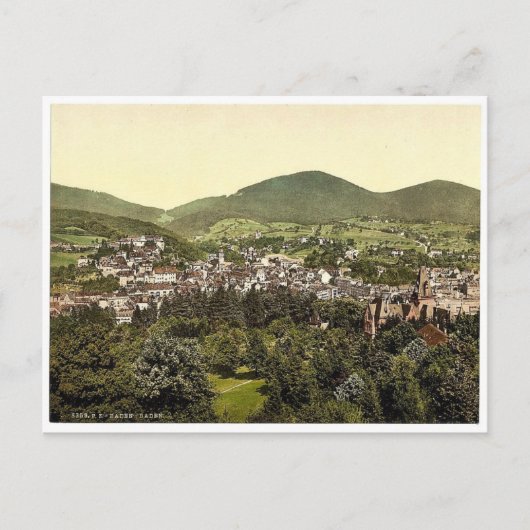 Baden-Baden, Baden, Deutschland, selten Fotochrom Postkarte (Vorderseite)