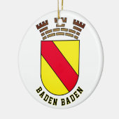 Baden Baden coat of arms - GERMANY Keramik Ornament (Links)