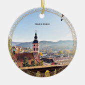 Baden-Baden, Deutschland Keramik Ornament (Vorne)