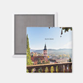 Baden-Baden, Deutschland, landschaftliche Landscha Magnet (Vorderseite/Rückseite)