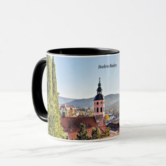 Baden-Baden, Deutschland, landschaftliche Landscha Tasse (Vorderseite Links)