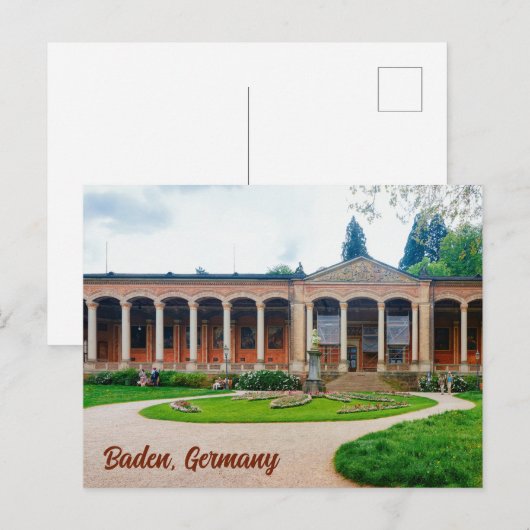 Baden-Baden Postkarte (Vorne/Hinten)