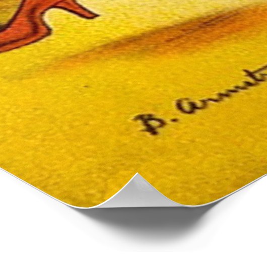 Baden Beauty Funny Poster der 40er Jahre (Ecke)