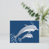 Baden-Delphine Postkarte (Stehend Vorderseite)