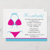 Baden der Anzugs-Party Einladungen (Vorne/Hinten)