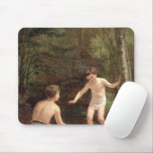 Baden der Jungen, 1873 Mousepad (Mit Mouse)