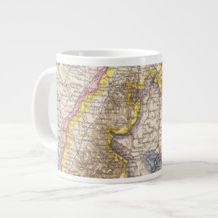 Baden-Deutschland-Atlas-Karte Jumbo-Tasse