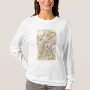 Baden Deutschland Atlas-Karte T-Shirt