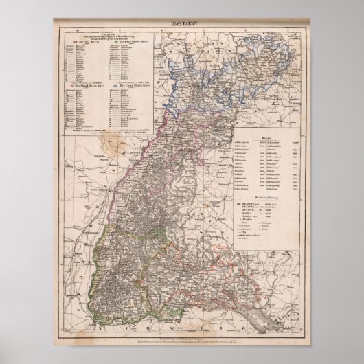 Baden, Deutschland Poster (Vorne)