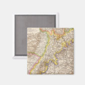 Baden-Germany Atlas-Karte Magnet (Vorderseite/Rückseite)