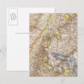 Baden-Germany Atlas-Karte Postkarte (Vorne/Hinten)