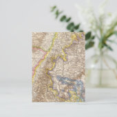 Baden-Germany Atlas-Karte Postkarte (Stehend Vorderseite)