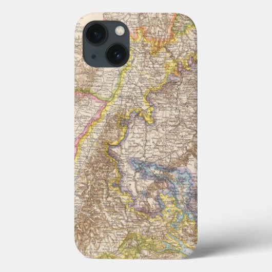 Baden Germany Atlas Map Case-Mate iPhone Hülle (Rückseite)