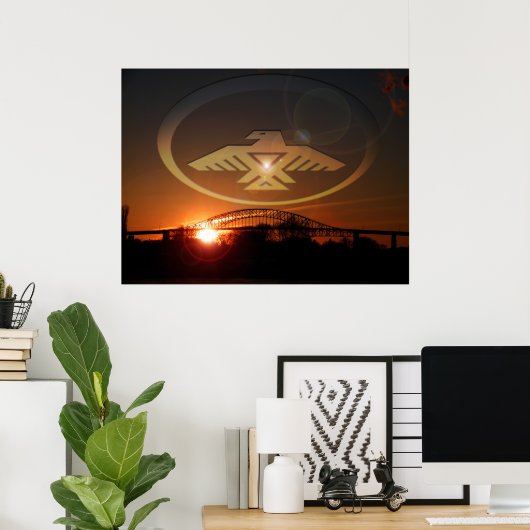 Baden im Abend Poster (Heimbüro)