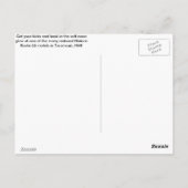 Baden im Glanz der historischen Route 66 Neon Postkarte (Rückseite)