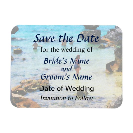Baden im Ocean St. George Save the Date Magnet (Horizontal)