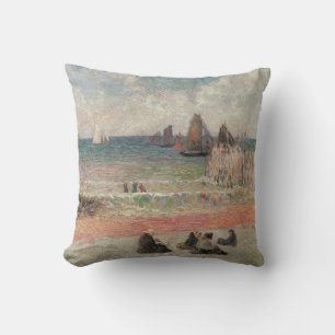 Baden in Dieppe von Paul Gauguin, Vintage Fine Art Kissen