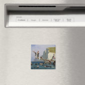 Baden in Etretat Magnet (In Situ (Geschirrspüler))