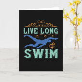 Baden - Lang leben & schwimmen Karte (Gelbe Blume)
