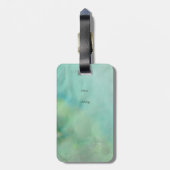 Baden Meerjungfrau Silhouette - Fantasiekunst Gepäckanhänger (Rückseite vertikal)